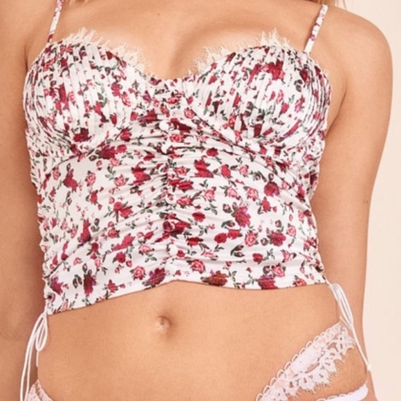 For Love And Lemons Tops - For Love and Lemons Floral Corset size Large
